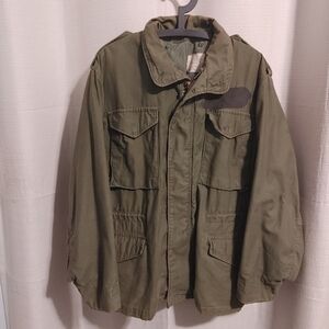 Alpha Industries Men's Green Field Military Jacket Size M For Cold Weather